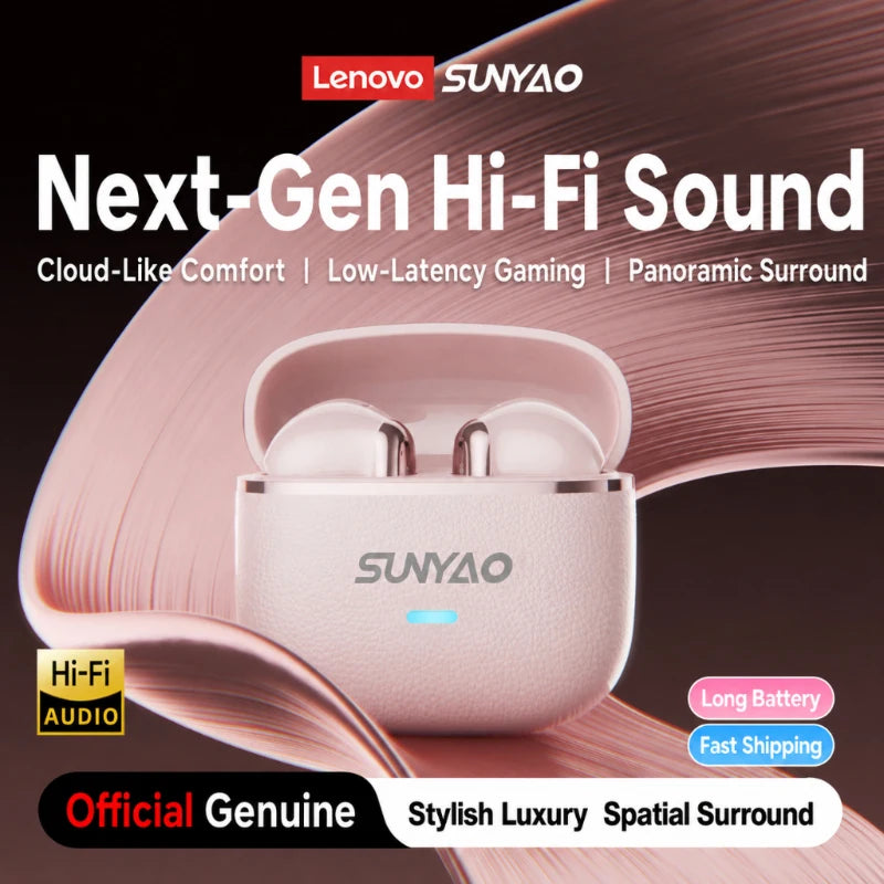 Lenovo LE-230 TWS Bluetooth 6.0 Earphones ENC Call Noise Reduction Wireless Earbuds HiFi Sound Low Latency Semi-In-Ear Headphone