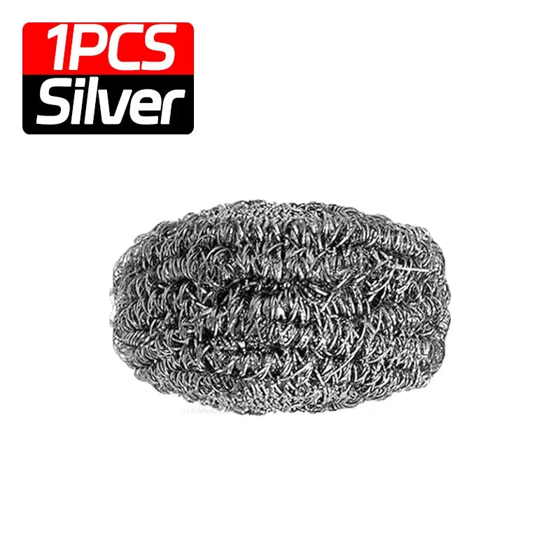 Wholesale Stainless Steel Cleaning Ball Multipurpose Kitchen Pot Pan Rustproof Oil Removal Scrubber Heavy Duty Steel Wire Balls