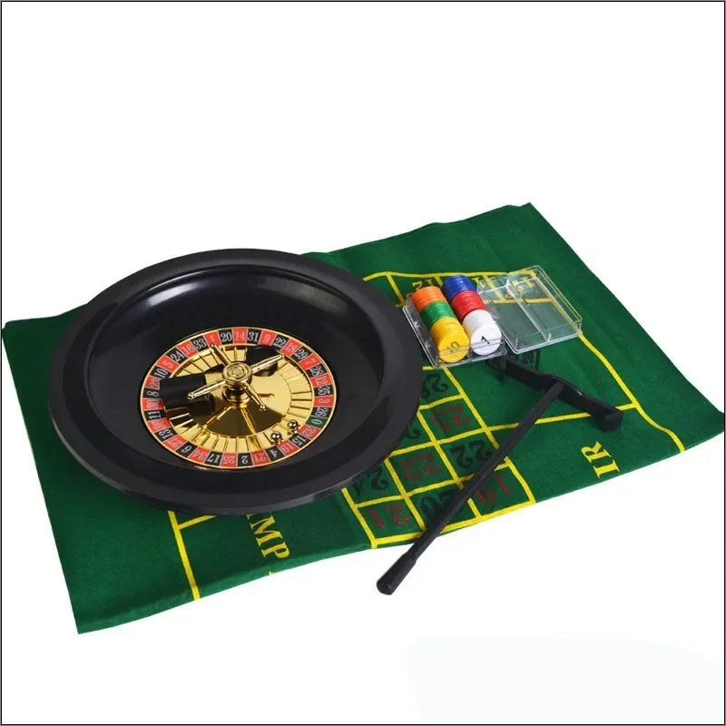 Wheel Plastic Turntable Games Set Russian 10-Inch Party Funny Casino Roulette Tool Poker Chips Entertainment Board Games