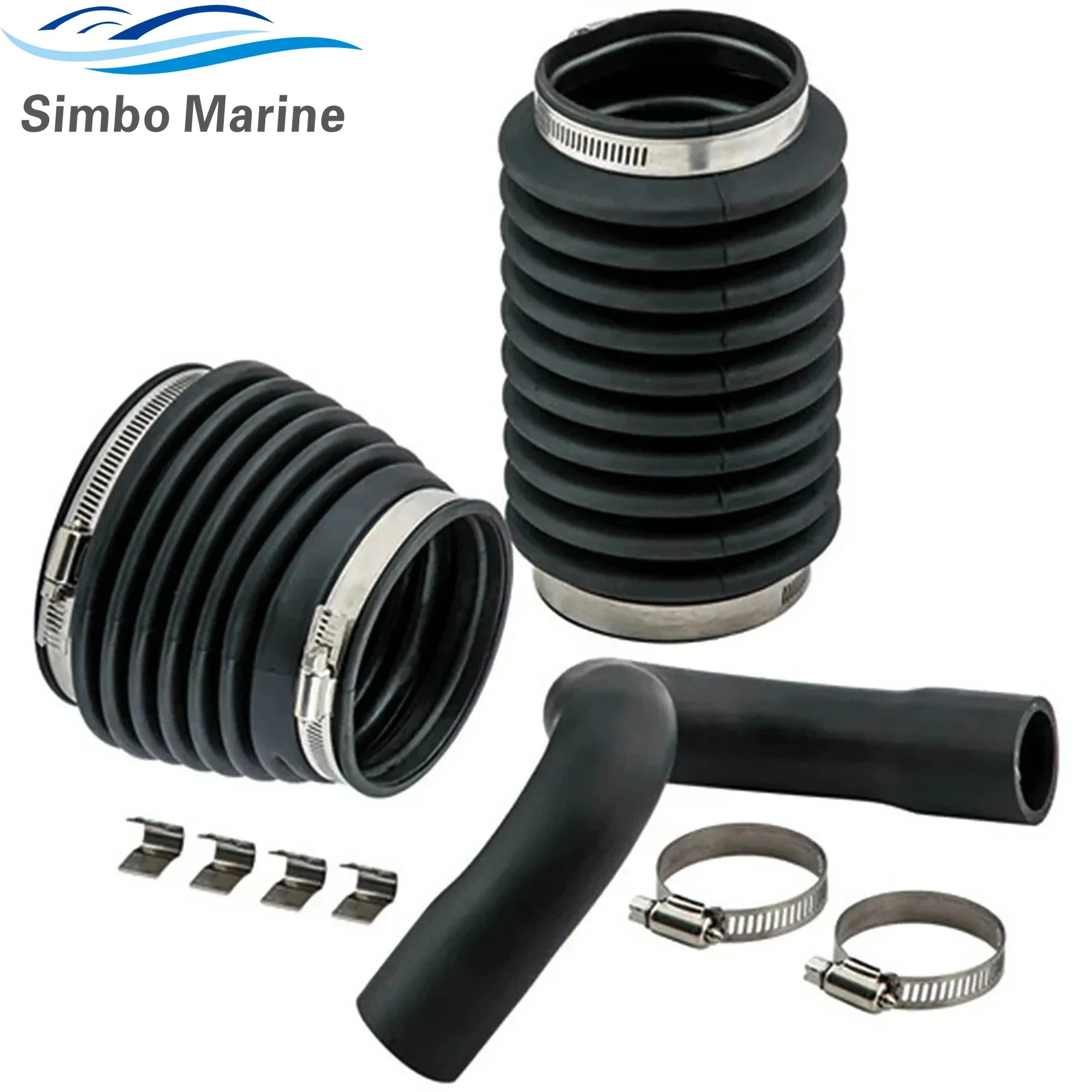 876294 875848 Exhaust U-Joint Hose Bellow Kit for Volvo Penta AQ DP SP 200 250 270 275 280 290 Sterndrive Replaces 875826 876631