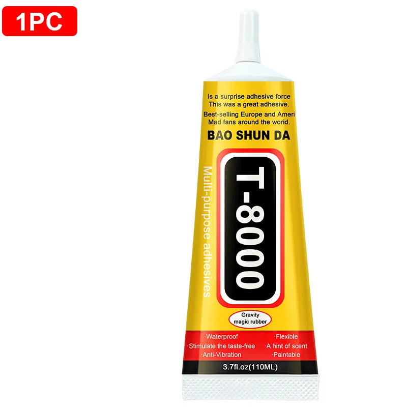 15/50/110ml T8000 Transparent Glue Contact Adhesive for Phone Repair Craft Jewelry Electronic Component Sealing T-8000 Sealant