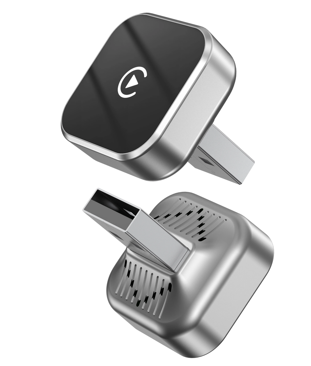 Wireless Carplay Adapter with Ultra-Mini USB Design for Apple CarPlay & Android Auto,Plug and Play, Fast Stable Connection