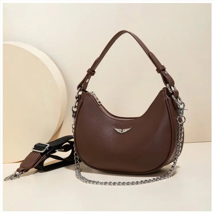2026 Large Capacity Diaper Bag Commuter Elegant Leather High End Minimalist Tote Purse For Ladies Business Leisure