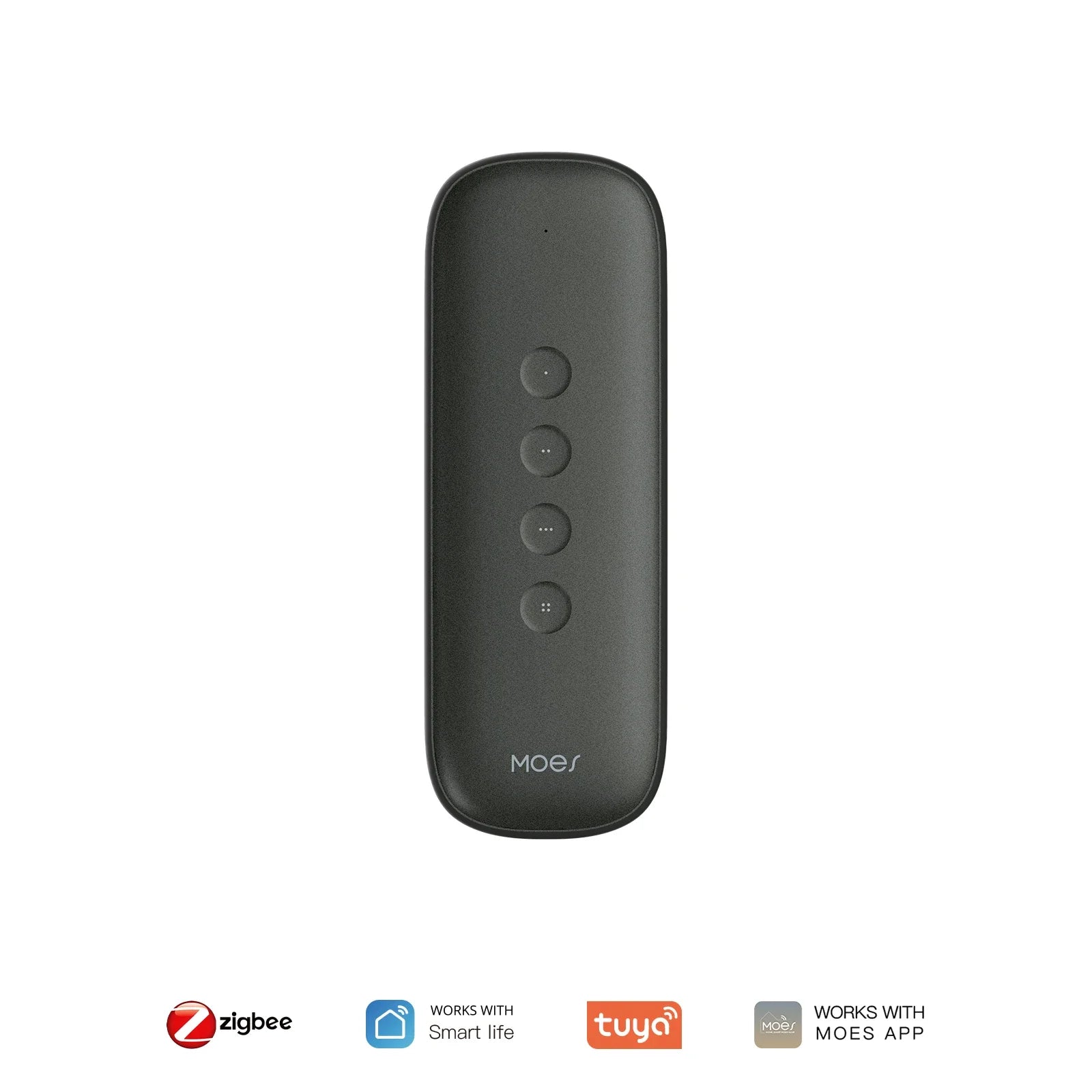 Tuya ZigBee Smart Scene Switch 4Button Portable Wireless Lighweight Design 12 Scenario Remote Control Automation Battery Powered