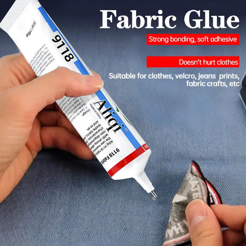 15/60ml Quick Dry Fabric Glue Waterproof Fabric Patching Glue Versatile Fabric Repair Seam Adhesive for Clothing Textiles