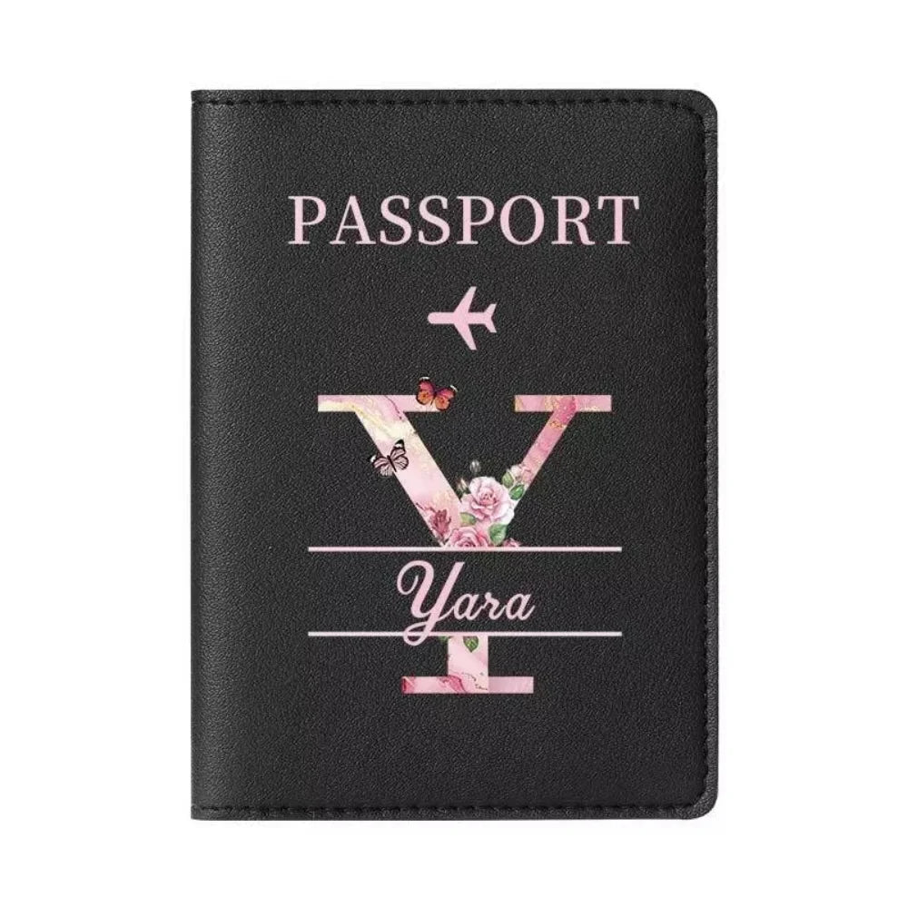 Personalized Passport Holder with custom Cute Cartoon Shiba Print, Multifunctional Ticket & Travel Document Organizer