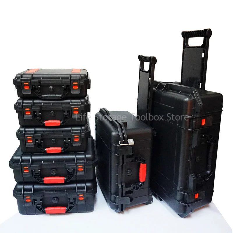660x495x260MM Large Pull rod Tool Box On Wheels Waterproof Tool Box Organizer Hard Case tool bag Wheeled Protable tool storage