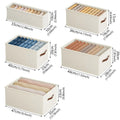 1PC Oxford Clothing and Toy Storage Box Basket Clothes Storage Uncovered Bottom Sweater Sock Bedroom Odorless Storage Cabinet