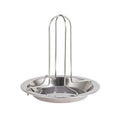 Roasting Grill Stand with Bowl Chicken Roaster Rack Kitchen Outdoor BBQ Tools Stainless Steel Non-stick Grilled Chicken Holder
