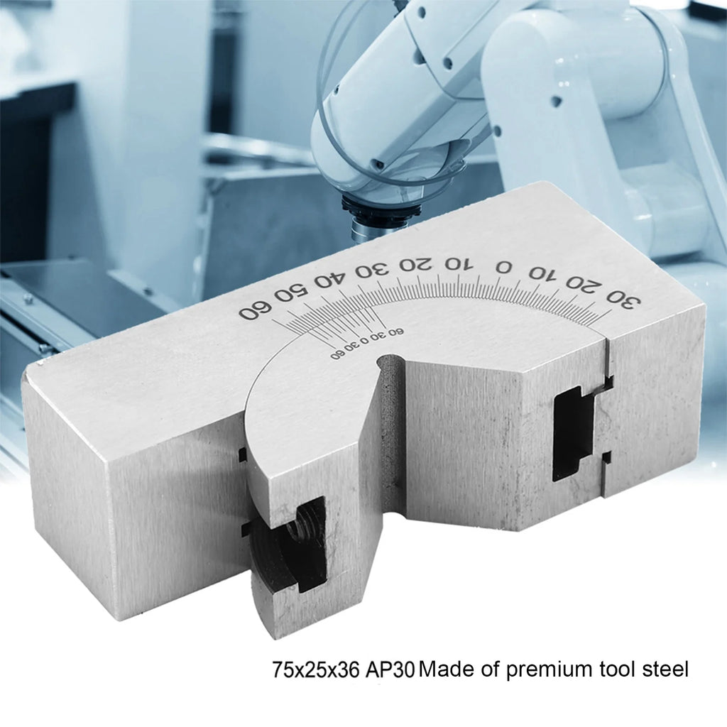75x25x36 AP30 Tool Steel Precision  Adjustable Angle V Block Milling Adjustable Angle V Block Degree angle plate Angle