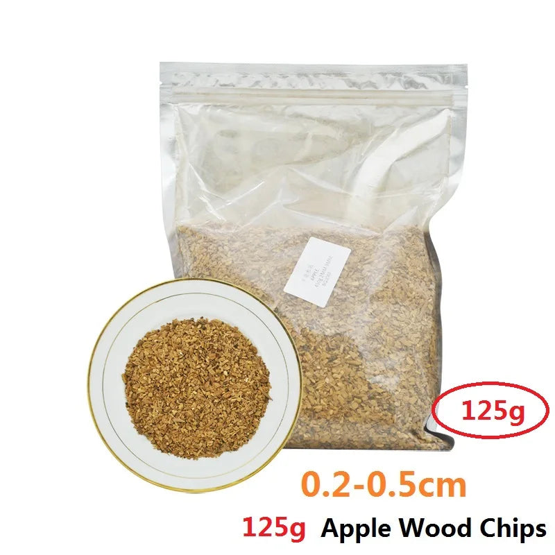 125g-450g Natural Apple Wood Pellets for Smokers Wood BBQ Pellet Barbecue Chunks Pieces Grills BBQ Bake Roast Bacon Meat Fish