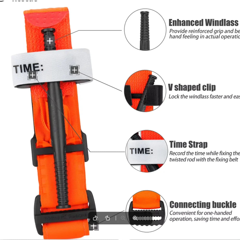 95cm Tactical First Aid Rotary Pressure Aluminum Rod Tourniquet Hiking Militar Gear Outdoor Camping Survival Rescue Tools