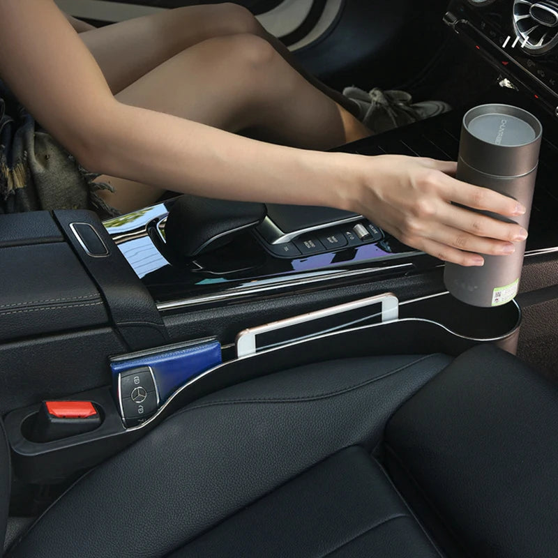 2PCS Car Seat Seam Organizer Large Capacity Leakproof Seam Organizer Universal Car Seat Gap Plug Strip Side Seam Car Gap