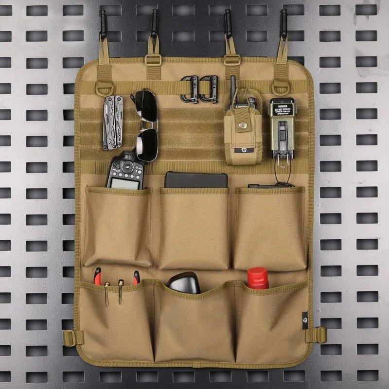 Camouflage Tactical Car Seat Back Storage Bag Vehicle Backrest Hanging Organizer Pocket Auto Interior Storage Spare Parts