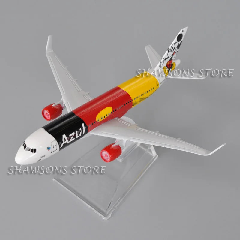 16cm Diecast Metal Model Plane Toy A320 Azul Brazilian Airlines Air Miniature Replica