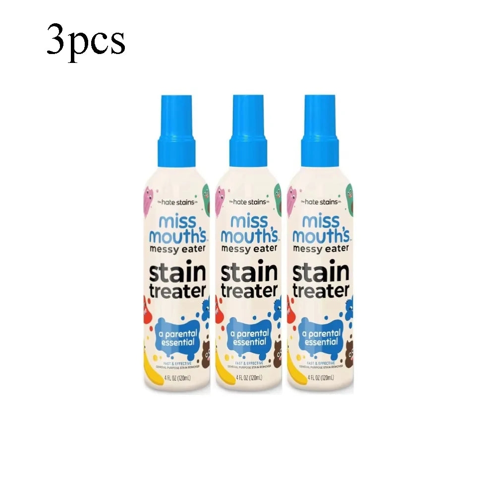 120ml Stain Remover Spray Effective Fabric Yellow Stain Removal  Dust Bleached Decontamination Wash-free Cloth Cleaning Supplies
