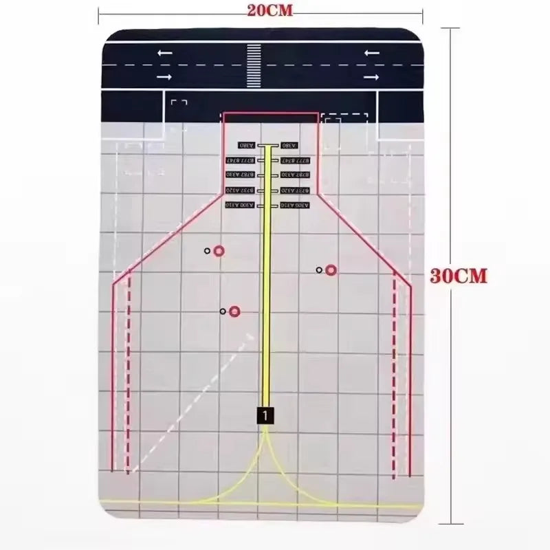 1:400 Airport Runway Pad For Boeing B777/Airbus A380 Aviation Aircraft Airplane Parking Positions On The Apron Airport Scene