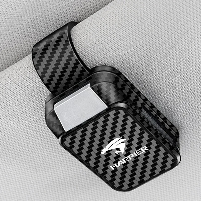 Car Sun Visor Carbon Glasses Sunglasses Clip Holder case Storage for Toyota Harrier G Z Leather Package GR Sport Auto assecories