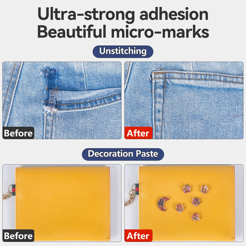 Fabric Glue Quick Dry Fabric Patching Glue Versatile Fabric Repair Seam Adhesive Waterproof for Clothing Textiles