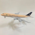 JASON TUTU 20CM Saudi Arabian Boeing 747 Aircraft Model Planel Airplane Diecast Metal 1/300 Scale Planes Collect Gifts