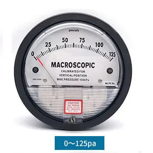 0-30Pa,60Pa,100Pa,125Pa,250Pa,300Pa,500Pa,750Pa,1kPa,5kPa Air Micro pressure Difference gauge pascal difference meter