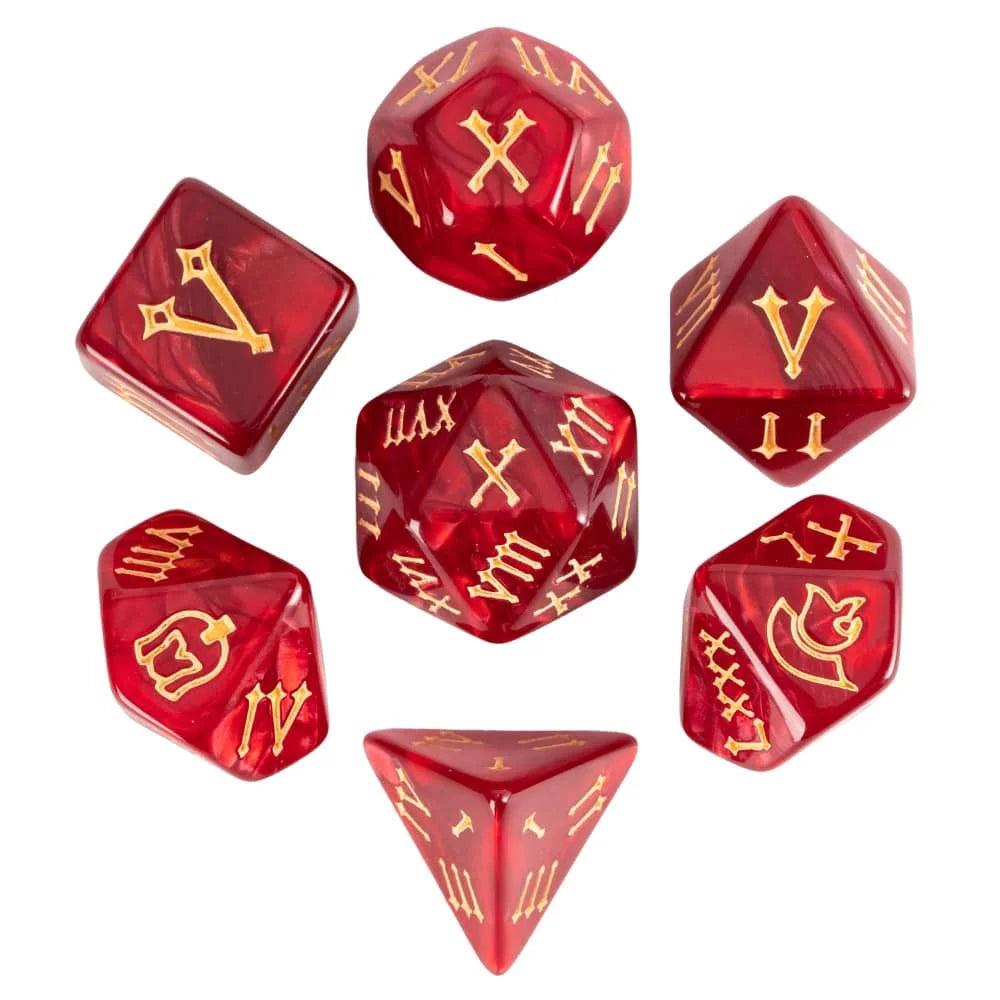 New Roman Font D&D Dices 16mm Pearl Texture D4 D6 D8 D10 D% D12 D20 Polyhedral Dice Set for Tabletop Role Playing Board Games