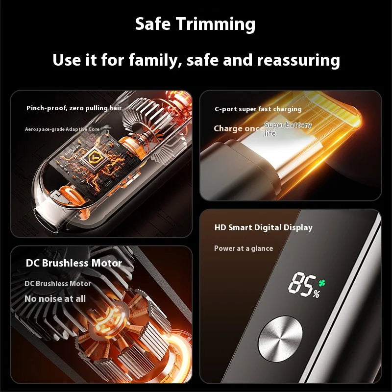 Rechargeable Electric Nose Hair Trimmer Hair Trimmer Nose Hair Remover Scissors Cleaning Tool Men's Shaving Knife
