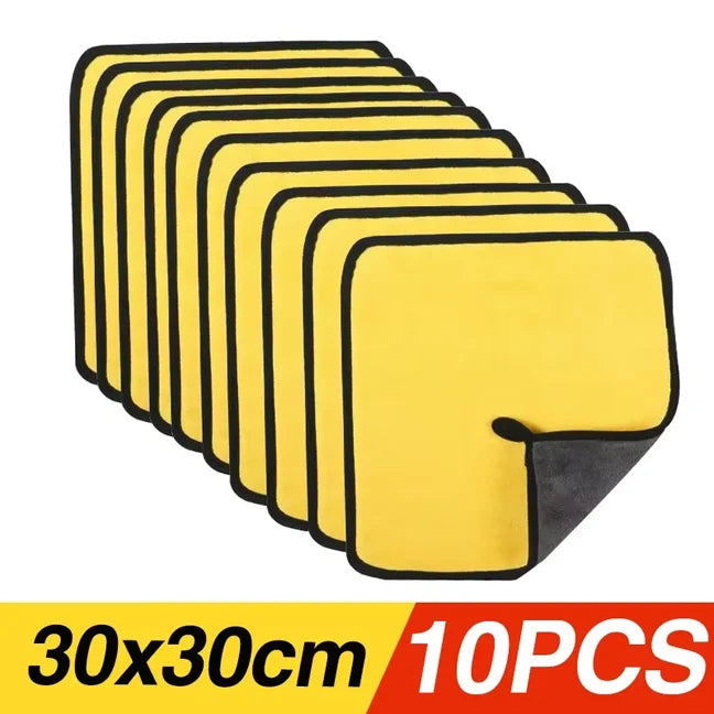 5PCS/10PCS Microfiber Towel Car Microfiber Cloth Wash Towel Microfiber Cleaning Cloth Car Wash Drying Towel Auto Detailing