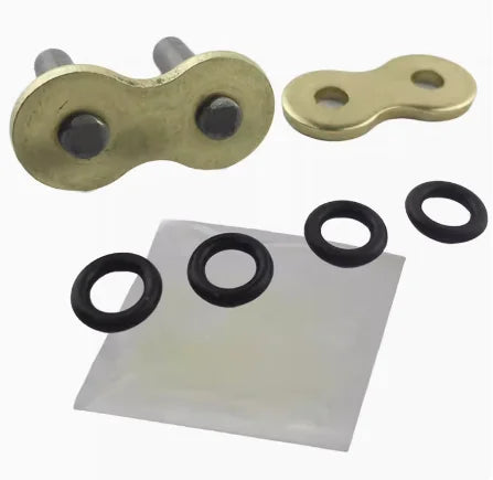 Compatible 428 520 525 530 Chain Link Gold Chains Rivet Connecting Link Motorcycle Sprockets Replacement Parts Accessorry With