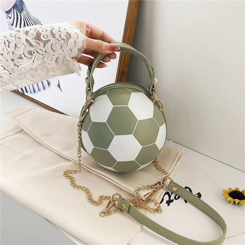 Women's INS Super Hot Personalized Basketball Bag Versatile One Shoulder Crossbody Bag Korean Edition Round Bag Fast Shipment