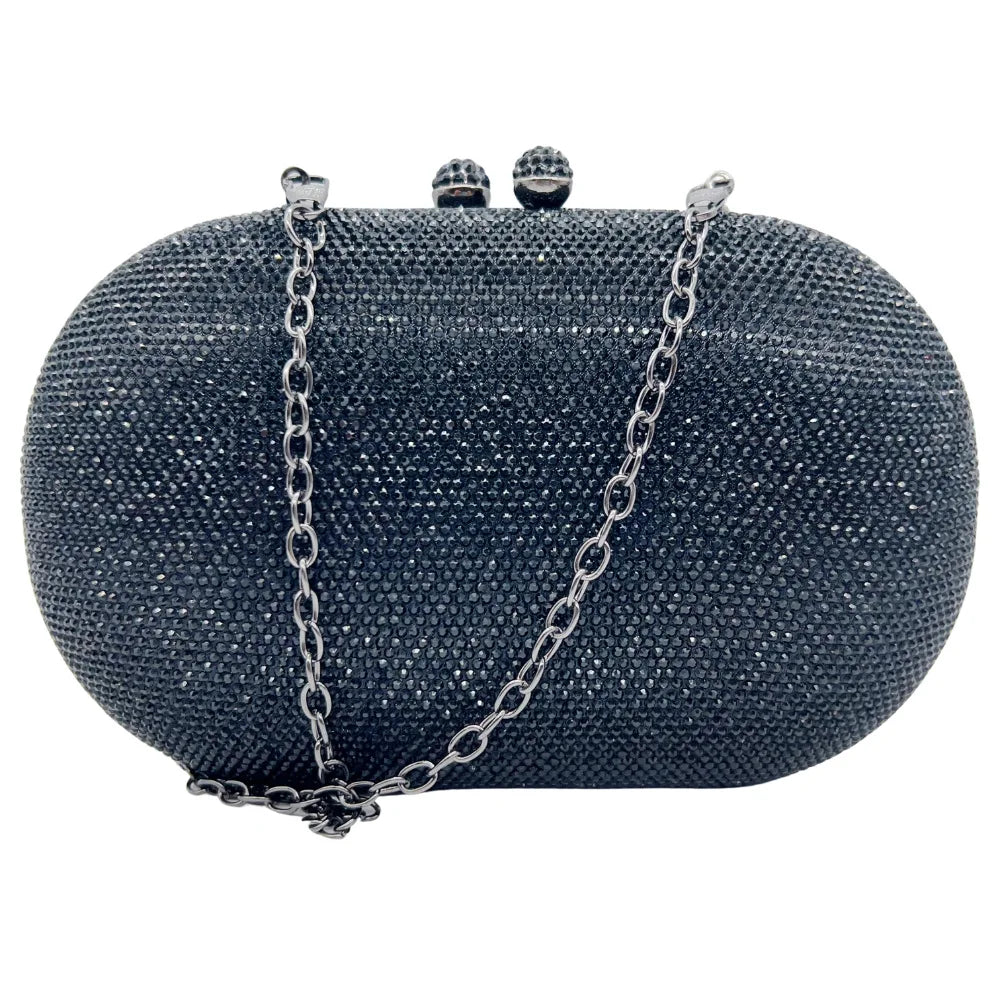 Elegant Women's Rhinestone Evening Bag, Sparkling Crystal Clutch Perfect for Wedding Banquet Party and Formal Dress Occasions