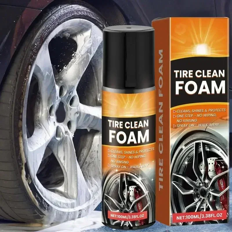 1Pcs Car 100ml Tire Stain Removal Liquid Wheel Surface Cleaning Spray Professional Rim Dust Wash Gloss Enhancer Tool Accessories