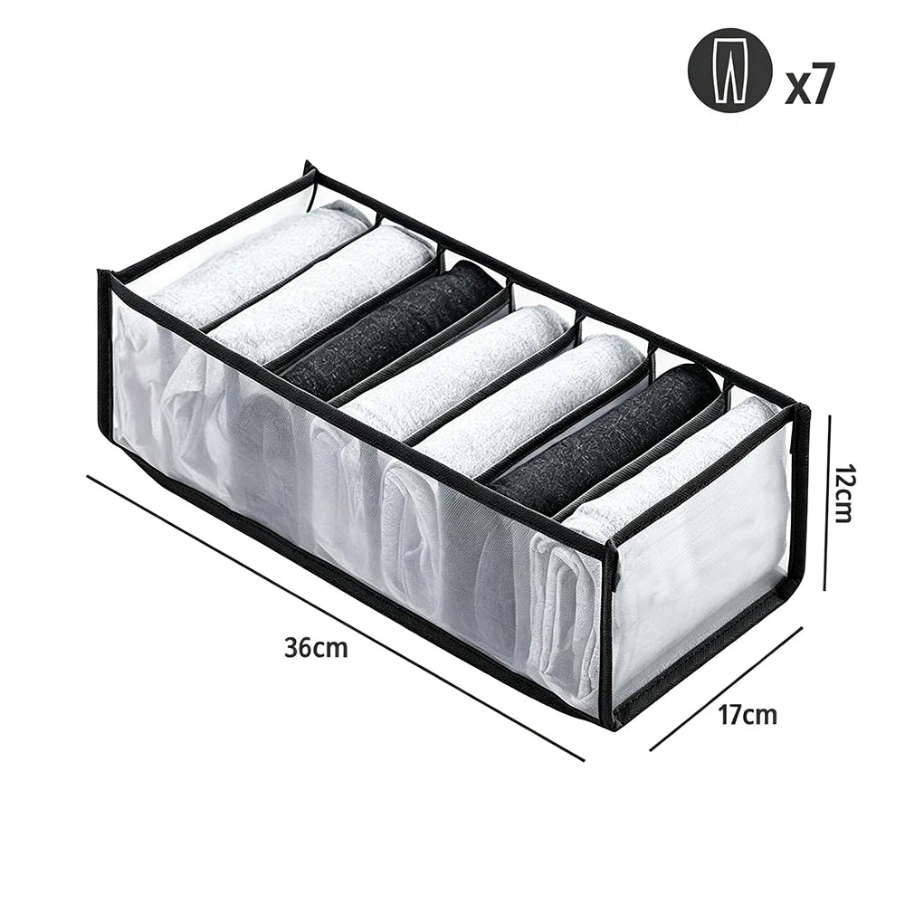  9/7 Grids Clothes Organizer Pants Sweater Storage Cabinets Drawers Organizer Wardrobe Clothes Storage Organizers Jeans Storage