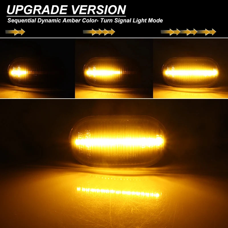 Upgrade Appearance Dynamic LED Side Marker Turn Signal Indicator Repeater Light For SUZUKI JIMNY JB64W JB74 JB23 JB64 1999-2019