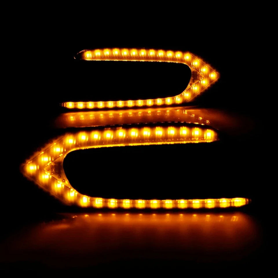 For Mini Cooper One F55 F56 F57 Dynamic LED Indicator Side Indicator Marker Turn Signal Repeater Light Black Lens