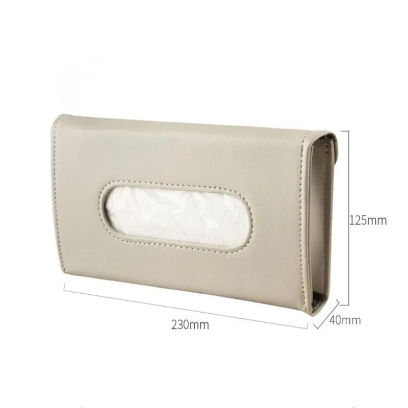 Paper Box Beige Sun Shield Paper Towel Wrapped Car Carrying PU For Auto Interior Supplies