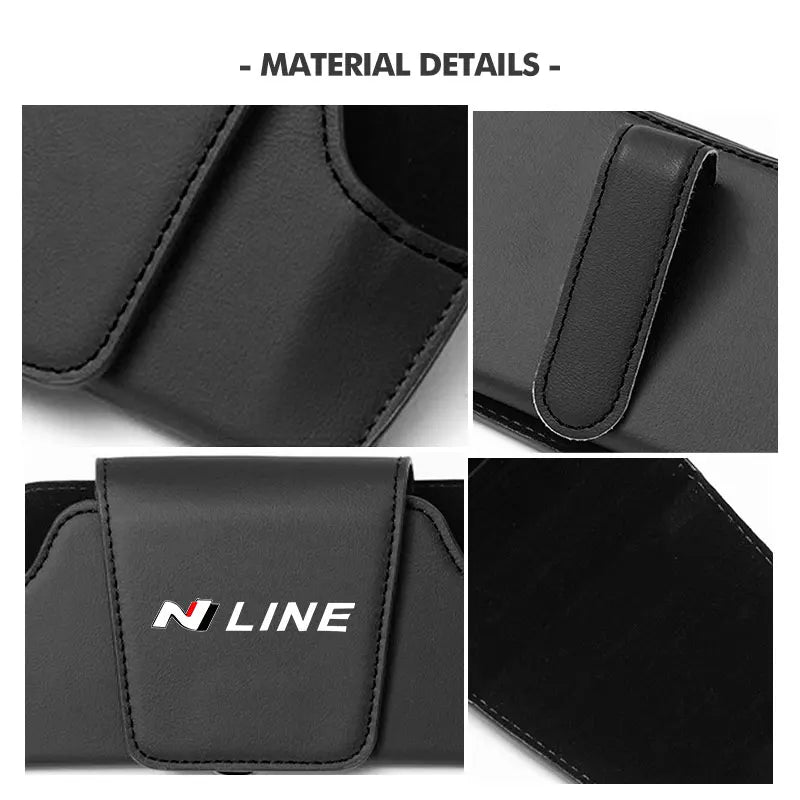 For Hyundai Car Glasses Case Sunglasses Storage Box Clip N Line i20 i30 Sonata Tucson Azera Elantra Veloster