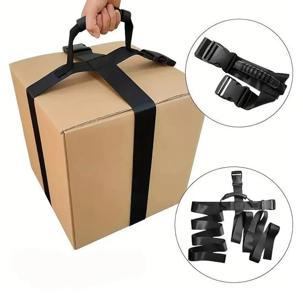 Adjustable Nylon Moving Carrying Strap Heavy Duty Box Cargo Transport Belt Lifting Strap For Boxes Luggage Furniture