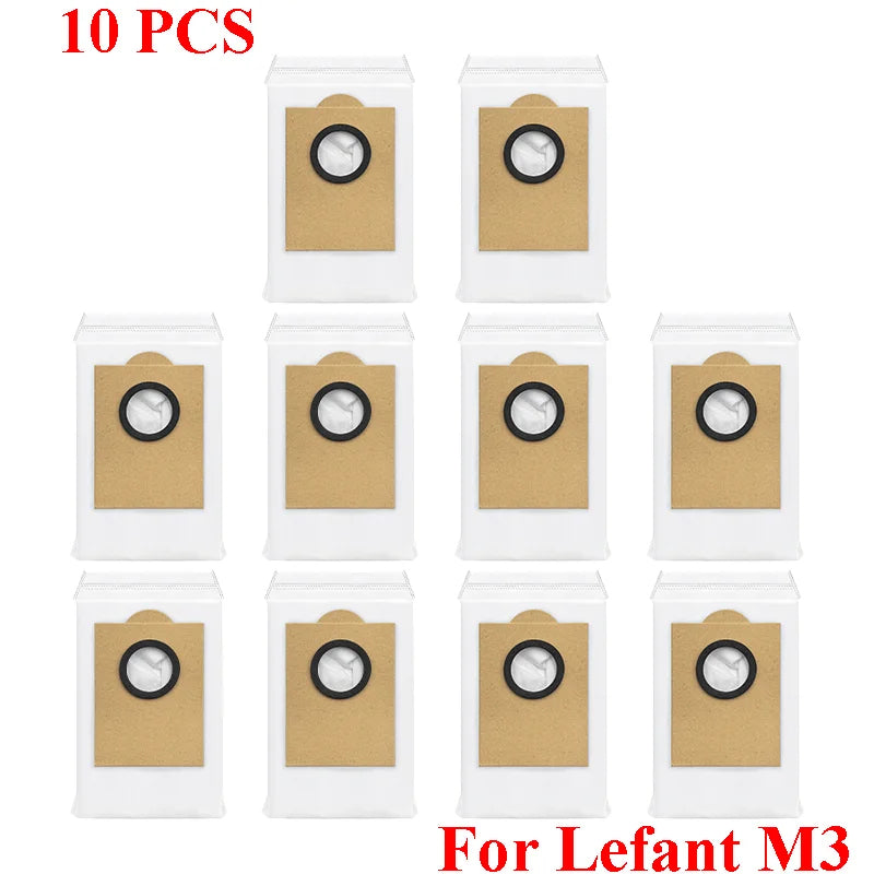 Accessories For ( Lefant M3 / M3 MAX / M3L ) HEPA Filters Robot Vacuum Cleaner Main Side Brush Mop Cloth Pads Dust Bags