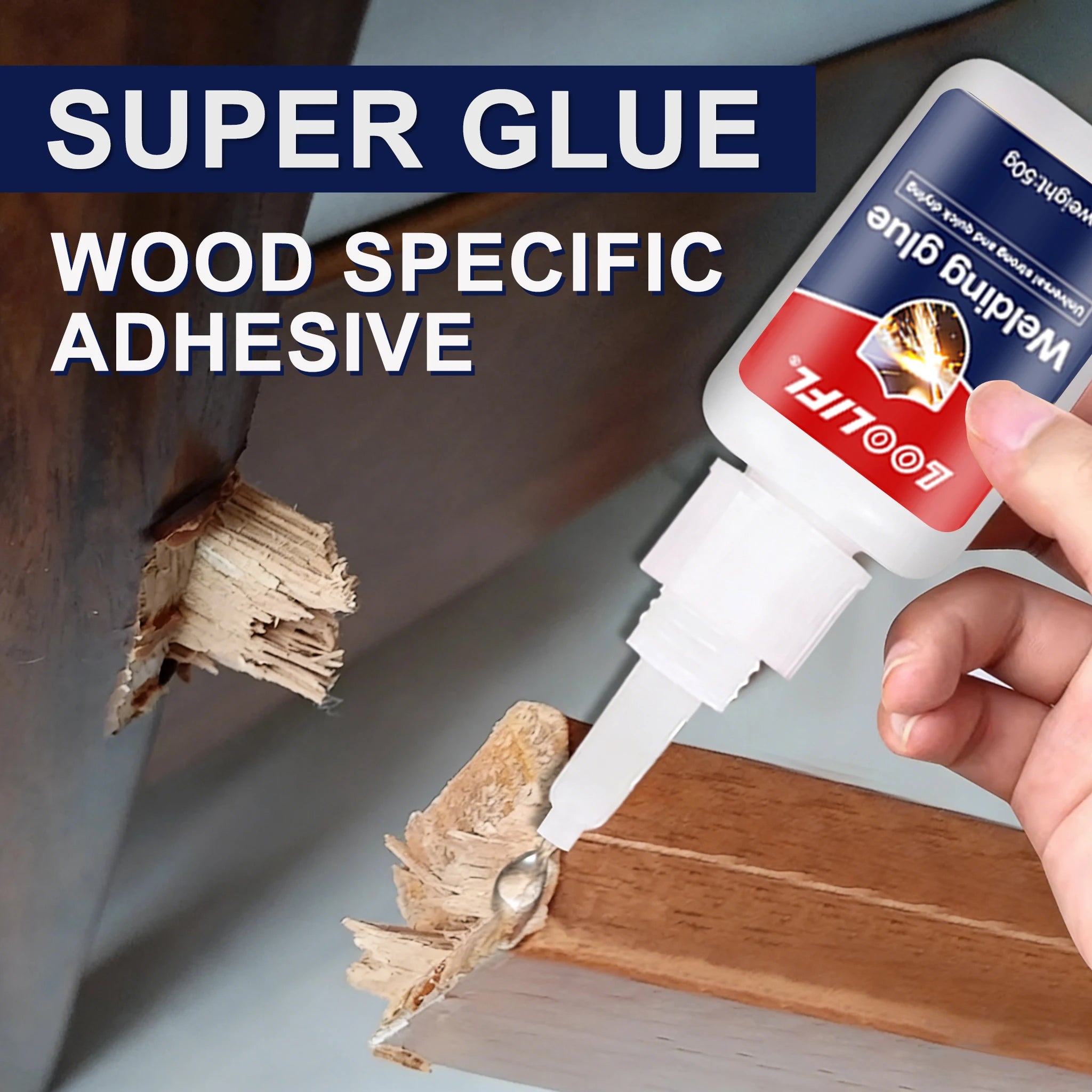 50g 5pcs High-Strength Oily Adhesive Multifunctional Adhesive Instant Adhesion Strong Adhesion, Can Repair Metal, Wood, Ceramics