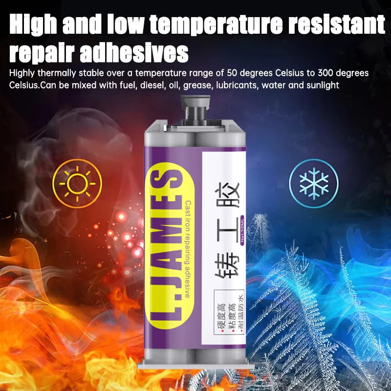High Strength Cold Welding AB Glue Strong Adhesive Magic Repair Agent Permanent Sealant for Metal Plastic Hardware Industrial Cr