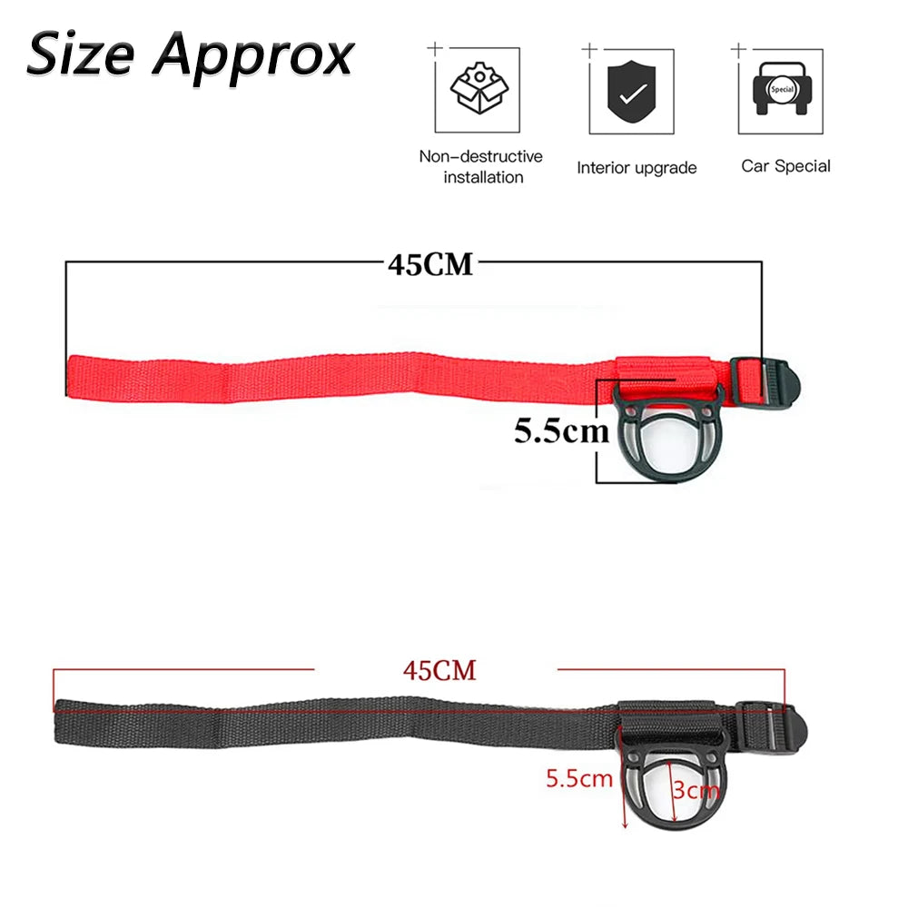 Roll Bar Hang Strap Coat Hook Kit for Jeep Wrangler Unlimited CJ YJ TJ JK JKU JL JLU 4XE JT Clothes Hanger Car Accessories