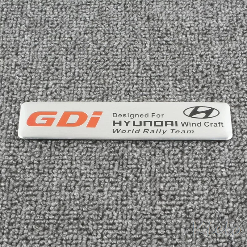 3D Aluminum Car Styling Stickers Body Trunk Decoration For Hyundai HB20 KONA i20 i10 IONIQ Elantra Palisade Sonata Grandeur
