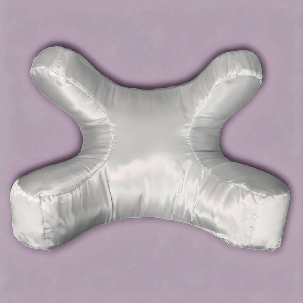 Face Pillow + Free White Satin Pillowcase! Beauty Sleep, Anti Wrinkles-Aging, Back Sleep