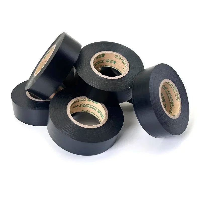30M/Rolls x Width 19mm Black heat-resistant PVC Electrical Tape Waterproof Insulating Protection for Sealing Wires Cable Tape