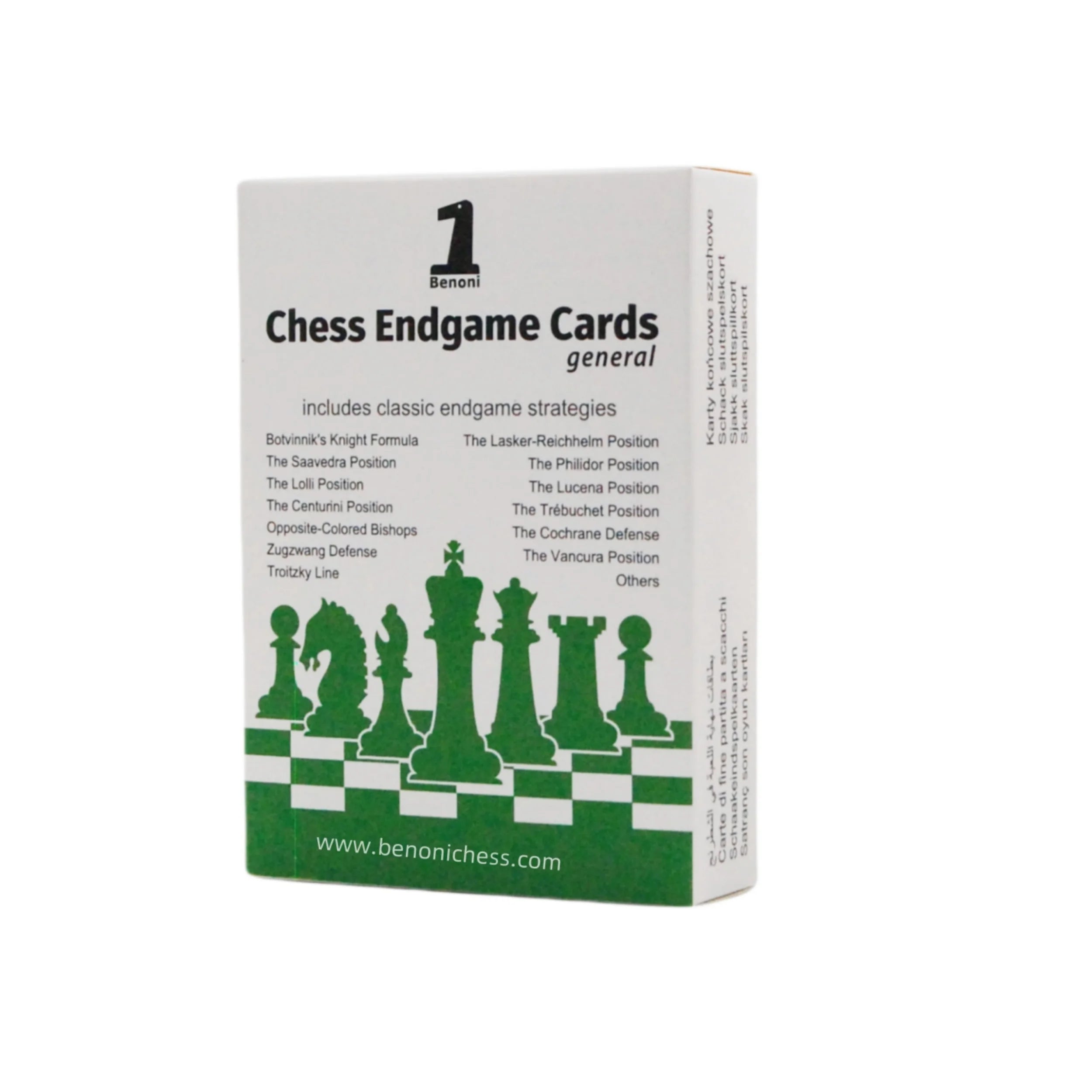 Benoni Chess Openings Cards -  Best gift for chess lovers to study chess strategy, tactics, opening moves