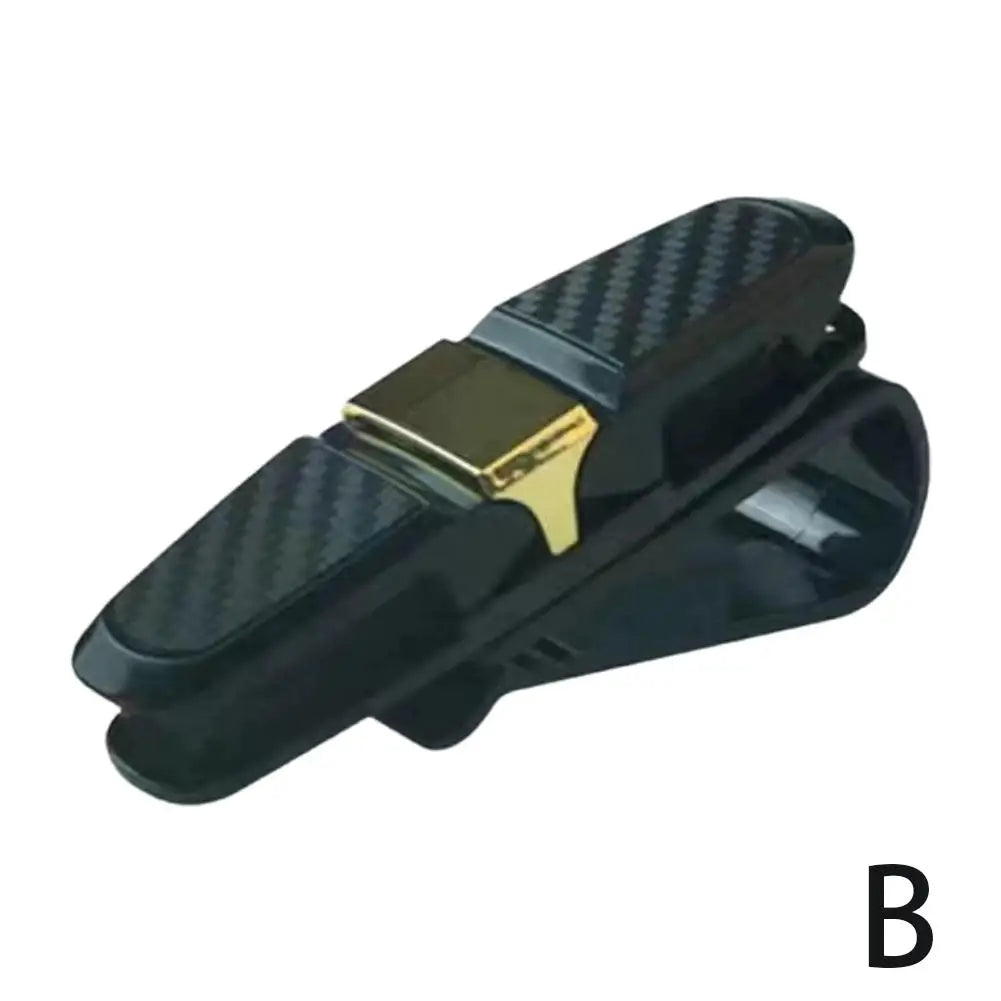 180-degree Car Sunglasses Frame Glasses Clip Multi Function In Car Creative Eye Box Card Double Headed Clip On Board for Easy Ac