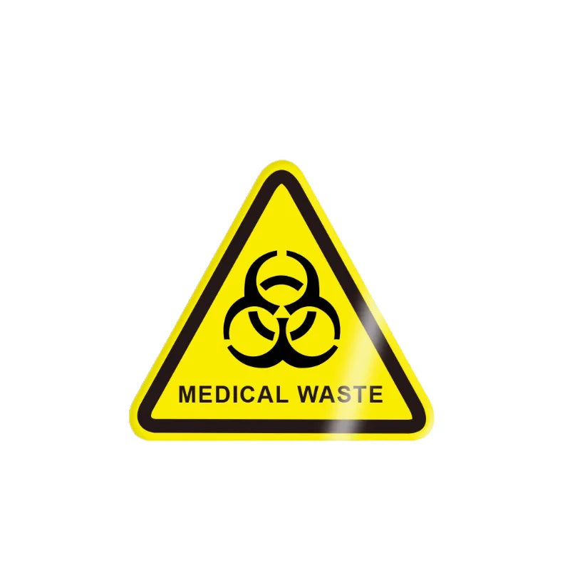 10Pcs 50X50Mm Safety Warning Signs, Workshop Production Safety Warning Signs, Hazard Warning Signs