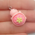 10pcs resin creative fruit turtle animal jewelry pendant DIY earrings keychain accessories