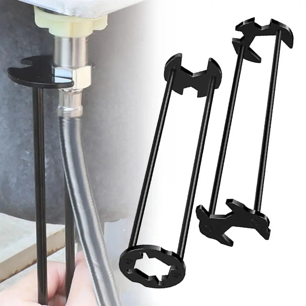 5-in-1 Sink Wrench Multifunctional Carbon Steel Faucet Hose Plumbing Pipe Wrench Bathroom Kitchen Sink Repair Set Hardware Tools
